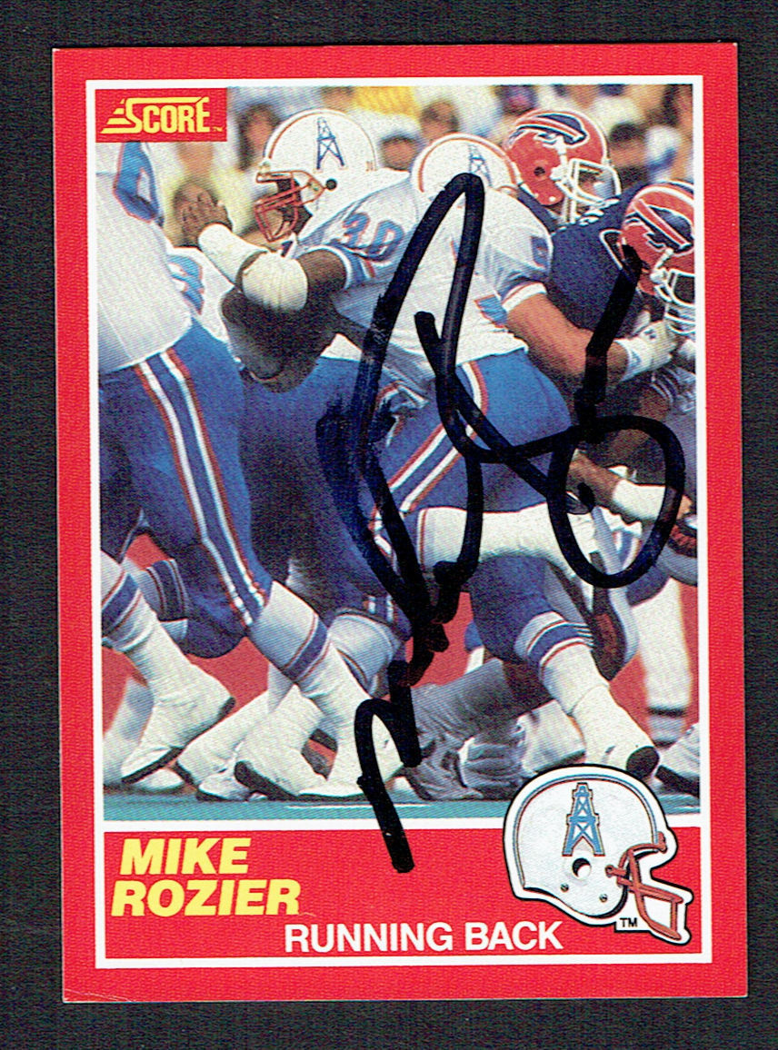 Mike Rozier #172 signed autograph auto 1989 Score Football Trading Card