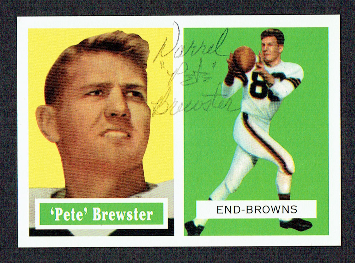 Pete Brewster #40 signed autograph auto 1994 Topps 1957 Archives Football Card