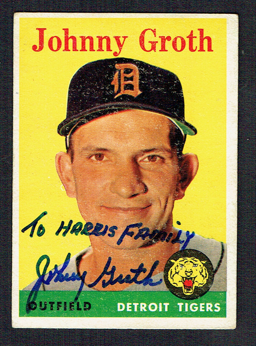 Johnny Groth #262 signed autograph auto 1958 Topps Baseball Trading Card