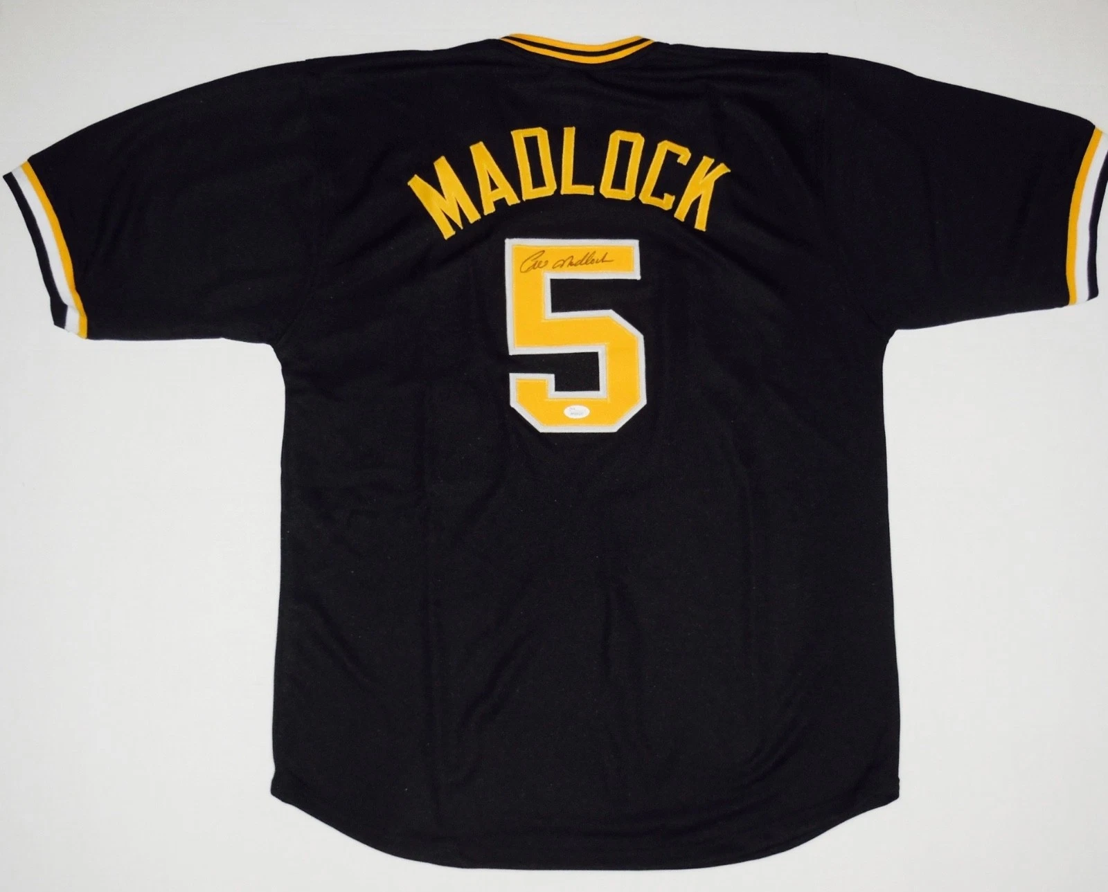BILL MADLOCK AUTOGRAPHED CUSTOM JERSEY (PITTSBURGH PIRATES) - JSA COA!