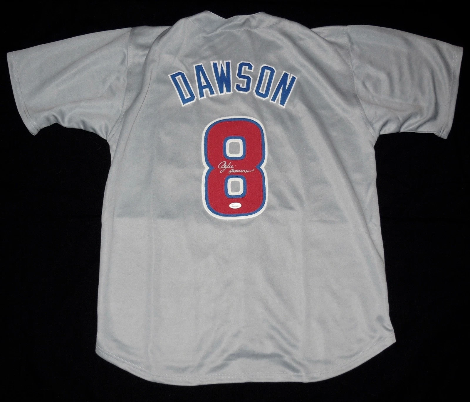 ANDRE DAWSON AUTOGRAPHED CUSTOM JERSEY (CHICAGO CUBS) - JSA COA!
