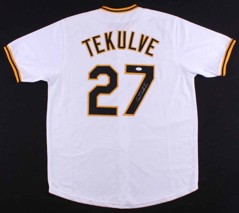 KENT TEKULVE AUTOGRAPHED CUSTOM JERSEY (PITTSBURGH PIRATES) - JSA COA!