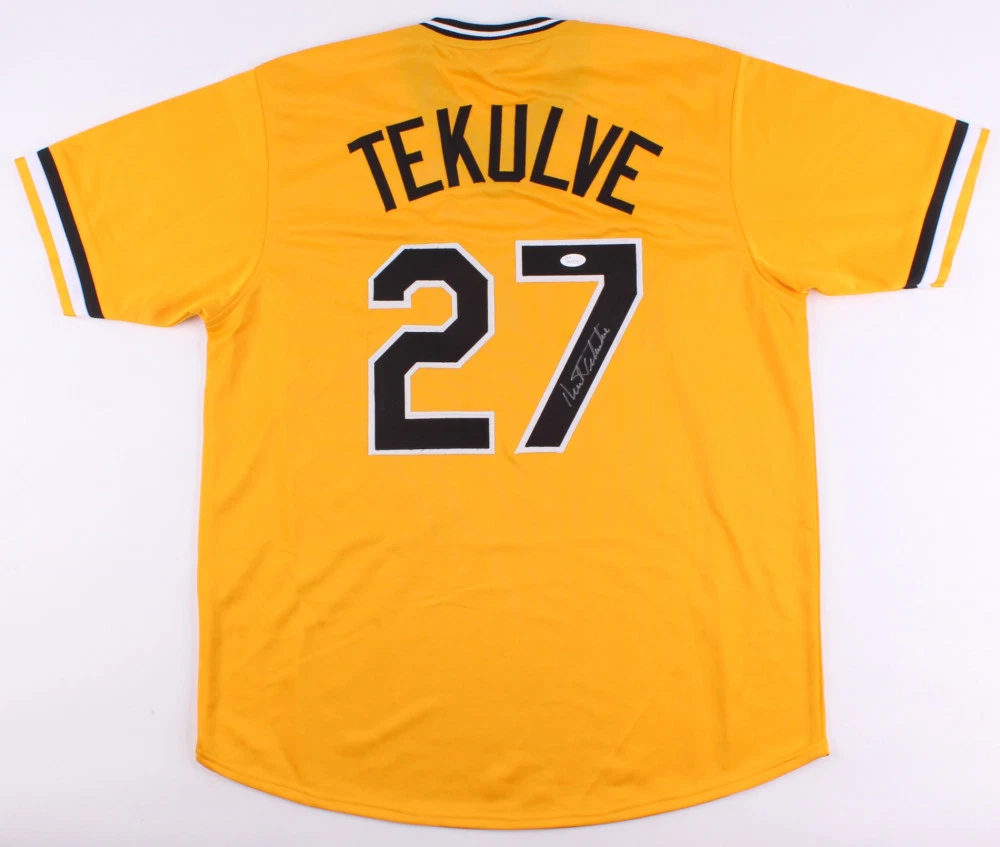 KENT TEKULVE AUTOGRAPHED CUSTOM JERSEY (PITTSBURGH PIRATES) - JSA COA!