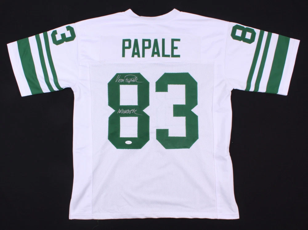 VINCE PAPALE AUTOGRAPHED CUSTOM JERSEY (EAGLES / INVINCIBLE) - JSA COA!