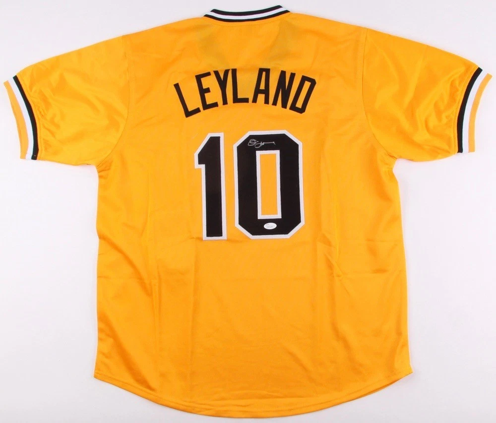 JIM LEYLAND AUTOGRAPHED CUSTOM JERSEY (PITTSBURGH PIRATES) - JSA COA!