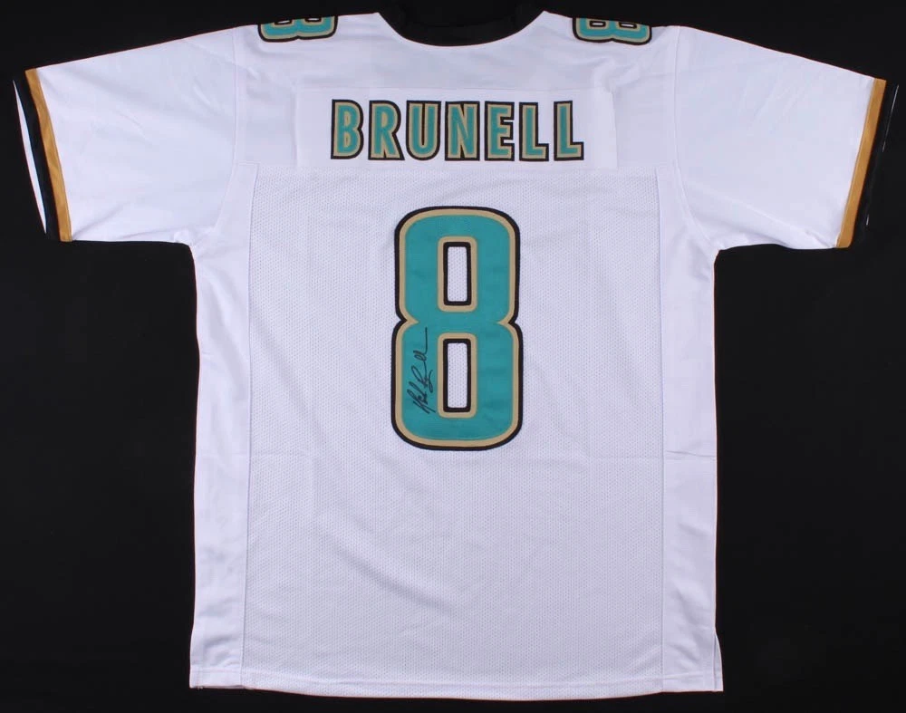 MARK BRUNELL AUTOGRAPHED CUSTOM JERSEY (JACKSONVILLE JAGUARS) - PSA DNA!