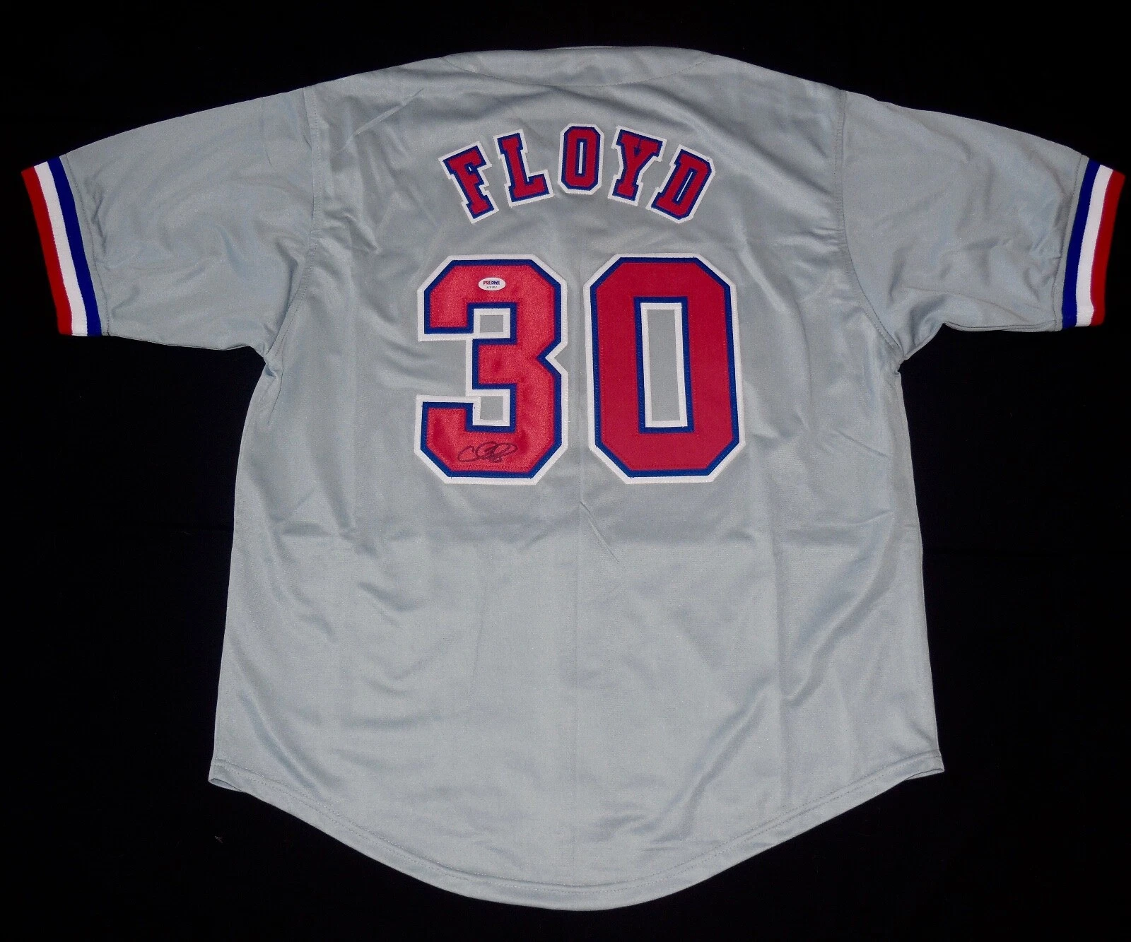 CLIFF FLOYD AUTOGRAPHED JERSEY (MONTREAL EXPOS) - PSA DNA!