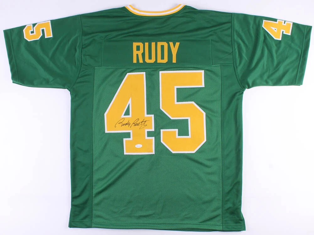 RUDY RUETTIGER AUTOGRAPHED CUSTOM JERSEY (NOTRE DAME) - JSA COA!