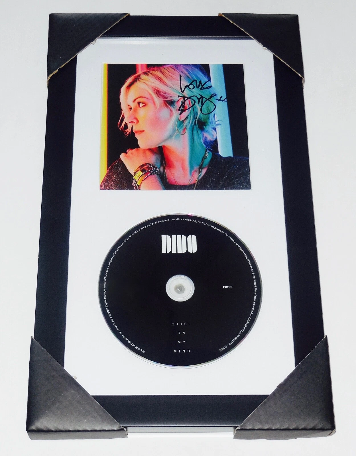 DIDO AUTOGRAPHED STILL ON MY MIND CD COVER (FRAMED & MATTED) - W/ COA!