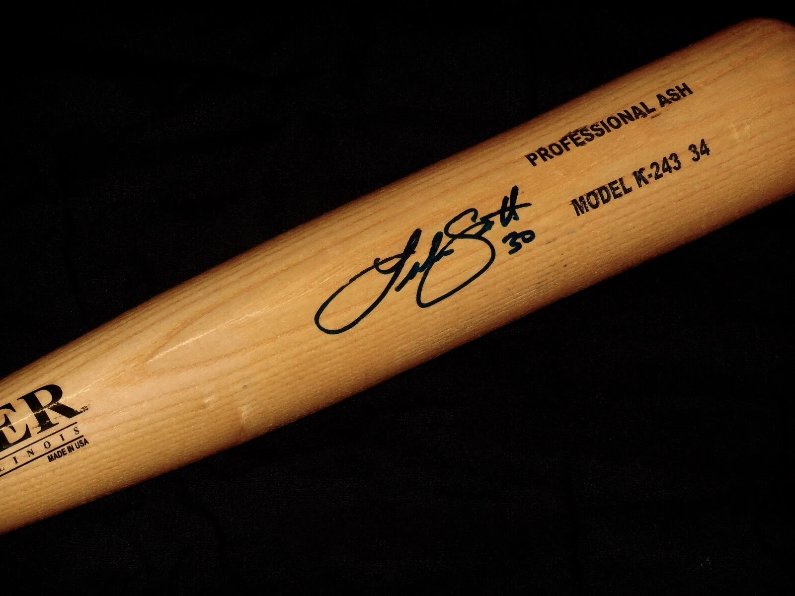 LUKE SCOTT AUTOGRAPHED BAT (BALTIMORE ORIOLES) - Spring Training Used Bat!