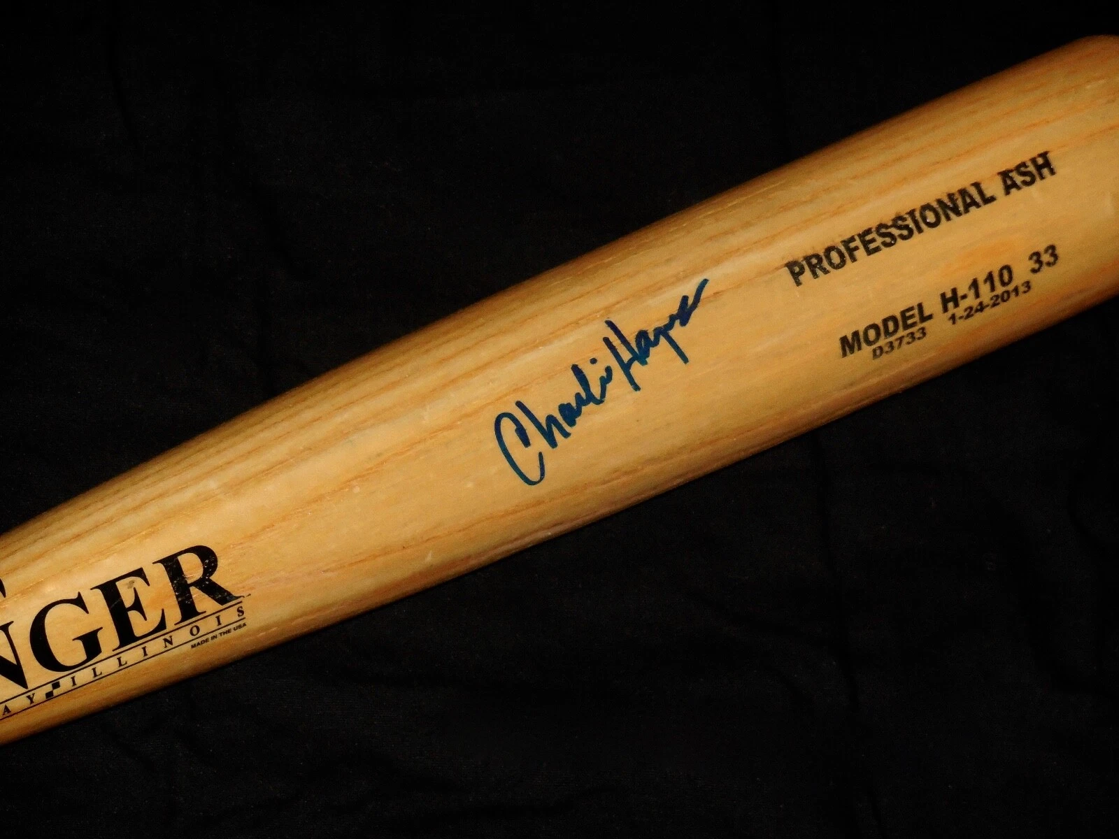 CHARLIE HAYES AUTOGRAPHED BAT (NEW YORK YANKEES) - Spring Training Used Bat!