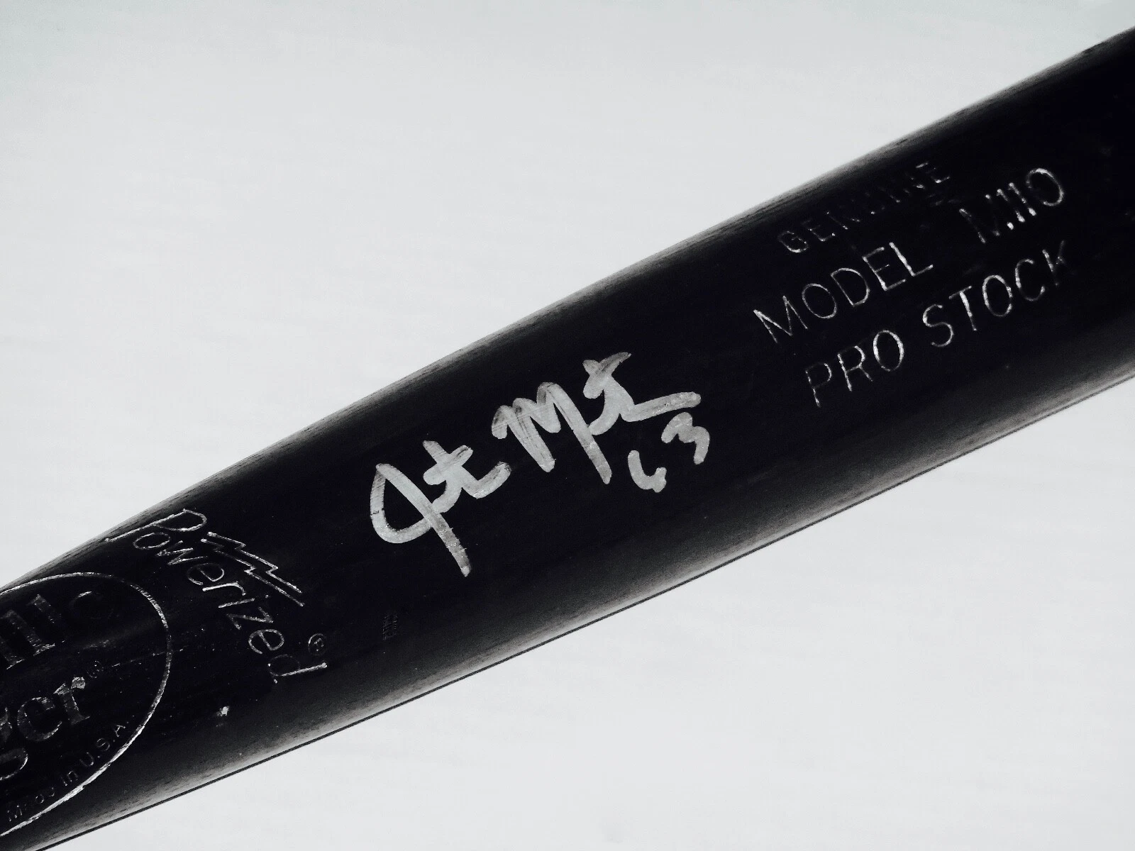 JUSTIN MASTERSON AUTOGRAPHED BAT (CLEVELAND INDIANS) - Spring Training Used Bat!