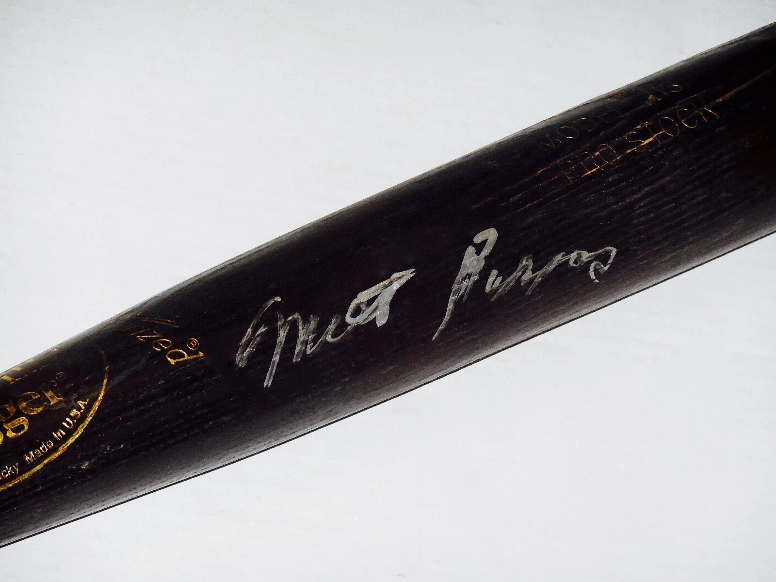 MILT PAPPAS AUTOGRAPHED BAT (BALTIMORE ORIOLES) - Spring Training Used Bat!