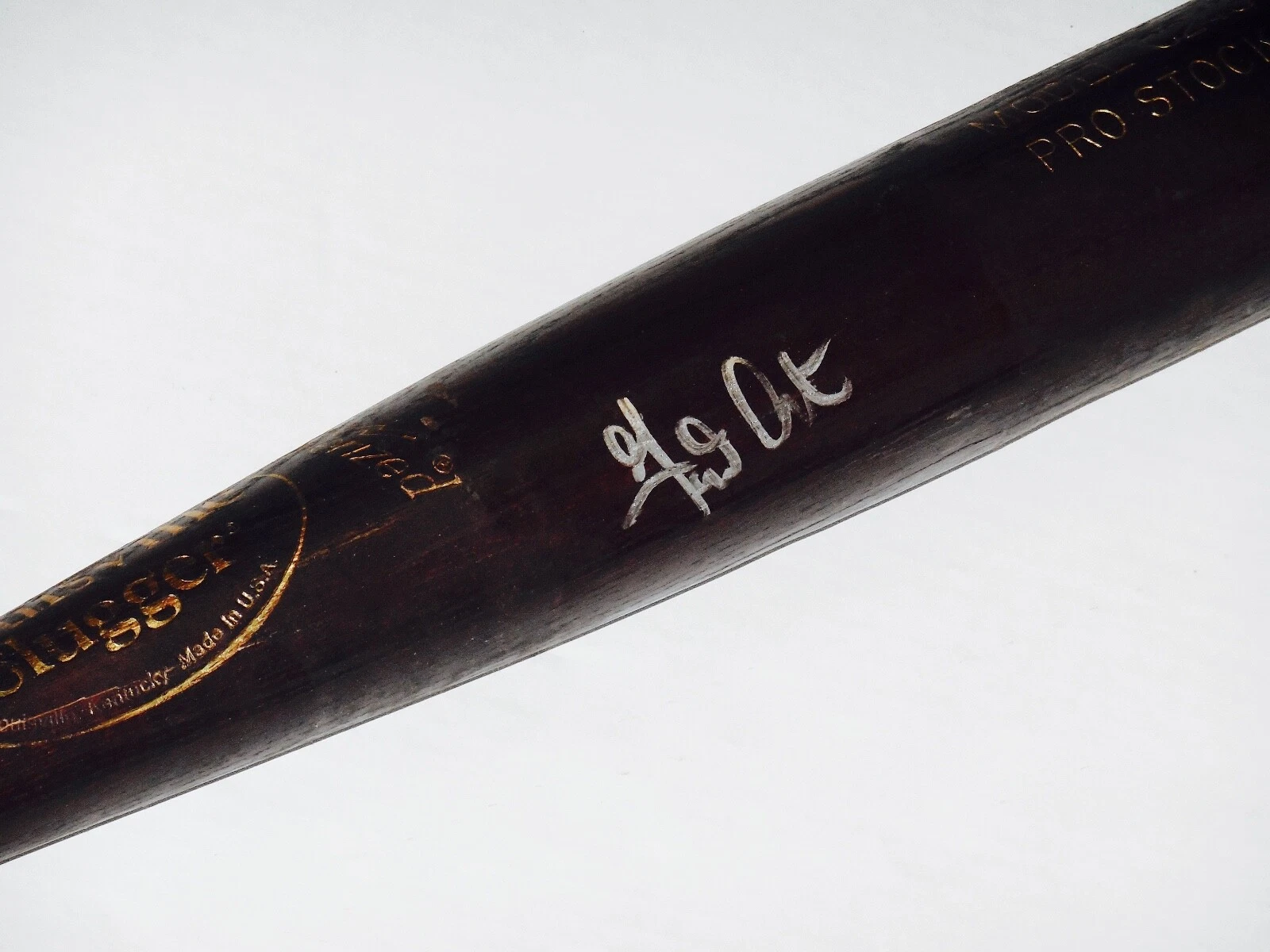 GARRETT ATKINS AUTOGRAPHED BAT (COLORADO ROCKIES) - Spring Training Used Bat!