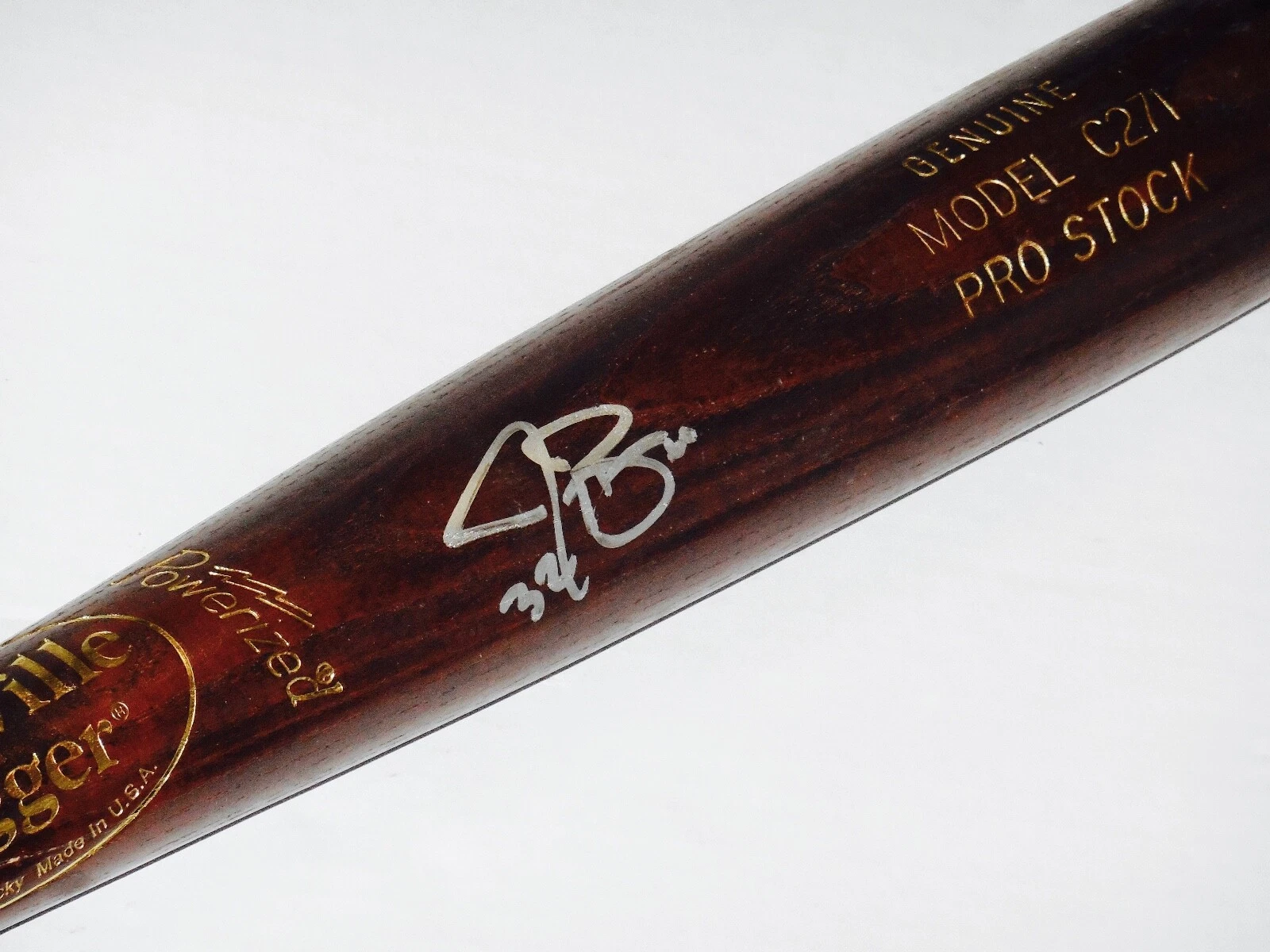 JAY BRUCE AUTOGRAPHED BAT (PHILADELPHIA PHILLIES) - Spring Training Used Bat!