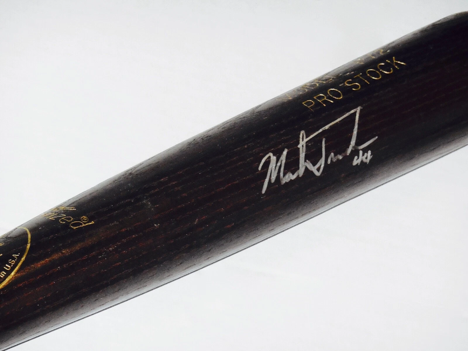 MARK TRUMBO AUTOGRAPHED BAT (BALTIMORE ORIOLES) - Spring Training Used Bat!