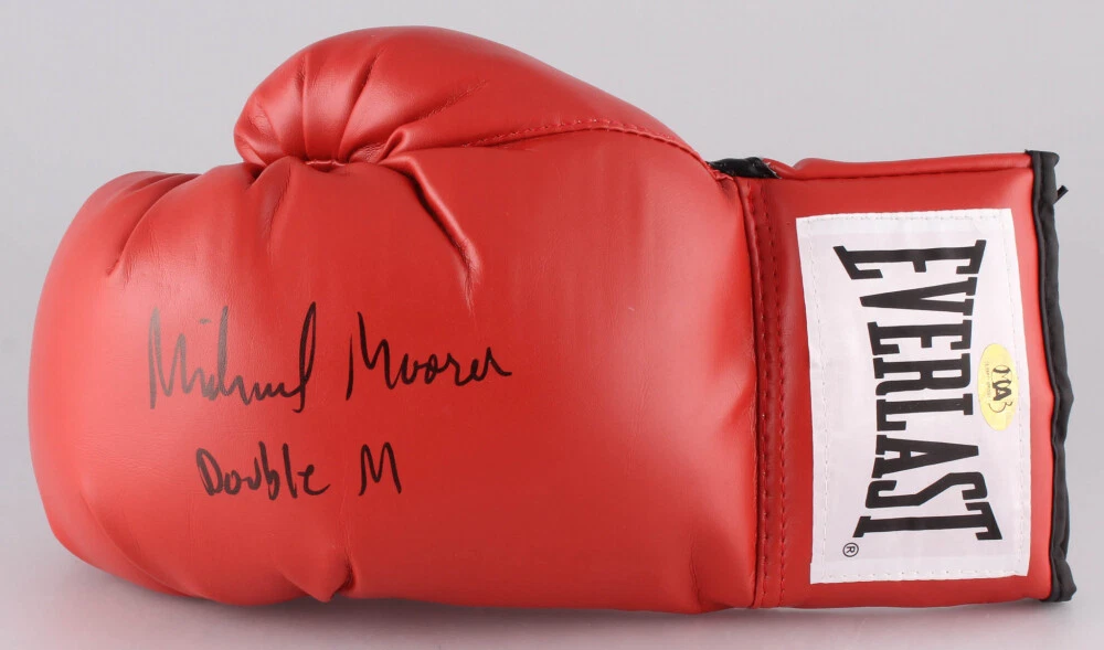 MICHAEL MOORER AUTOGRAPHED EVERLAST BOXING GLOVE (DOUBLE M) - W/ COA!