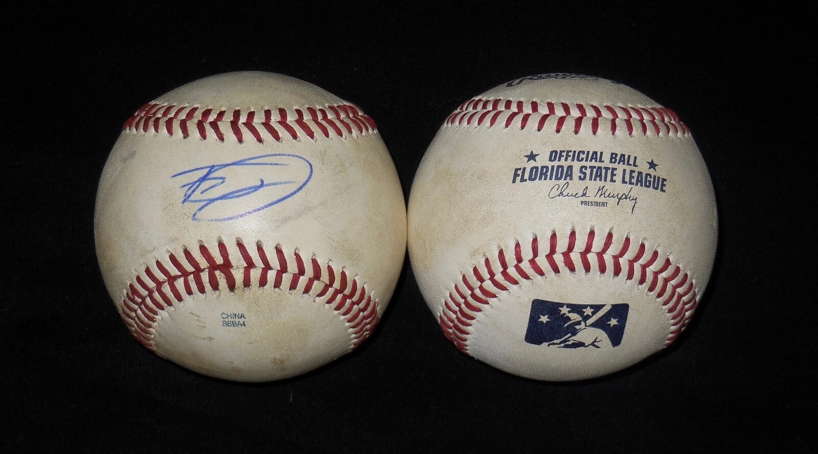 TYRELL JENKINS AUTOGRAPHED GAME USED FSL BASEBALL (BRAVES) W/ COA!
