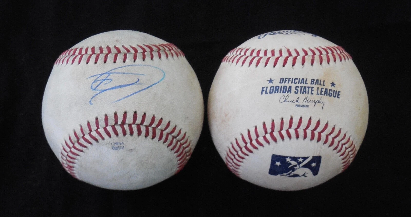 TYRELL JENKINS AUTOGRAPHED GAME USED FSL BASEBALL (BRAVES) W/ COA!