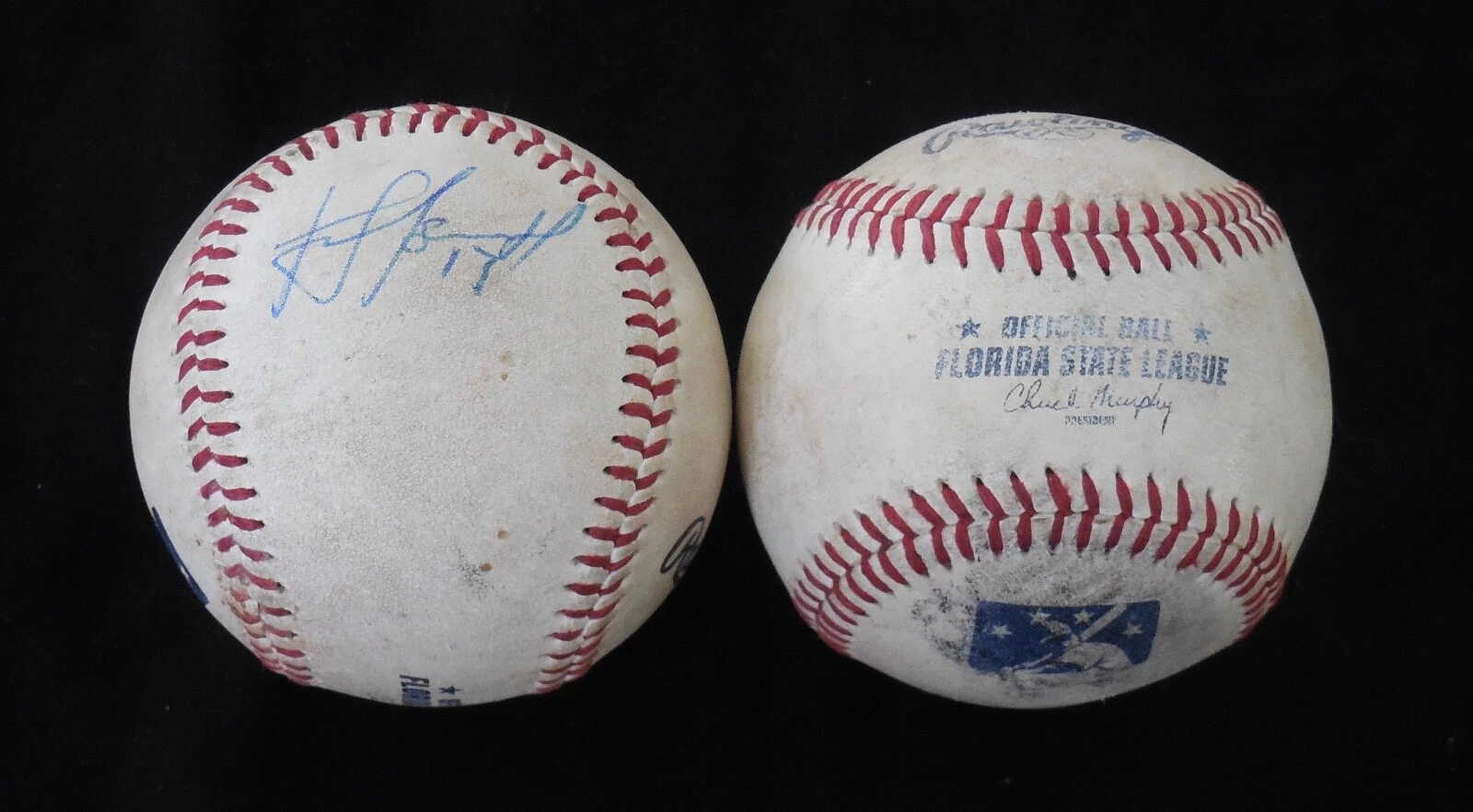 DILSON HERRERA AUTOGRAPHED GAME USED FSL BASEBALL (METS) W/ COA!