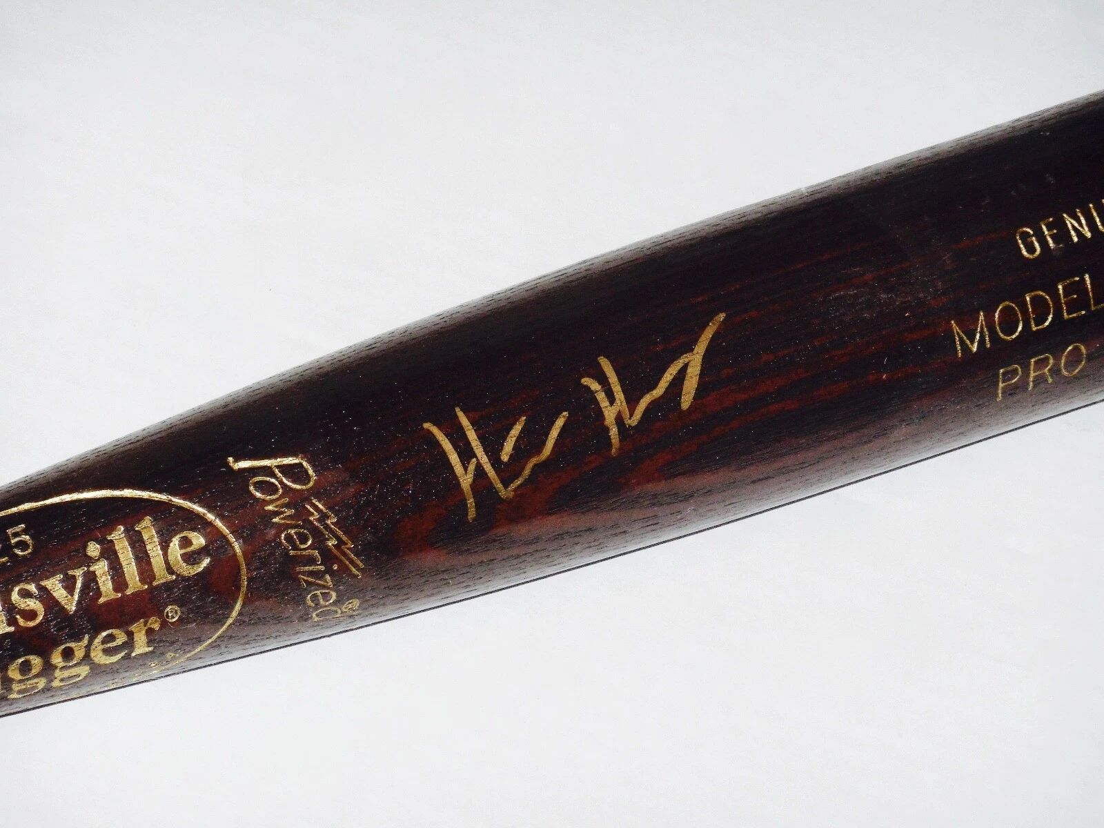 HUNTER HARVEY AUTOGRAPHED BAT (BALTIMORE ORIOLES) - Spring Training Used Bat!