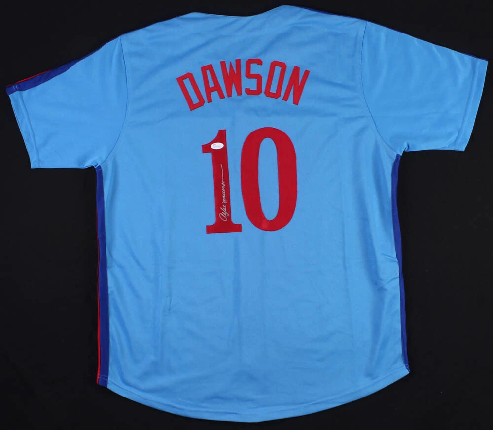 ANDRE DAWSON AUTOGRAPHED CUSTOM JERSEY (MONTREAL EXPOS) - JSA COA!