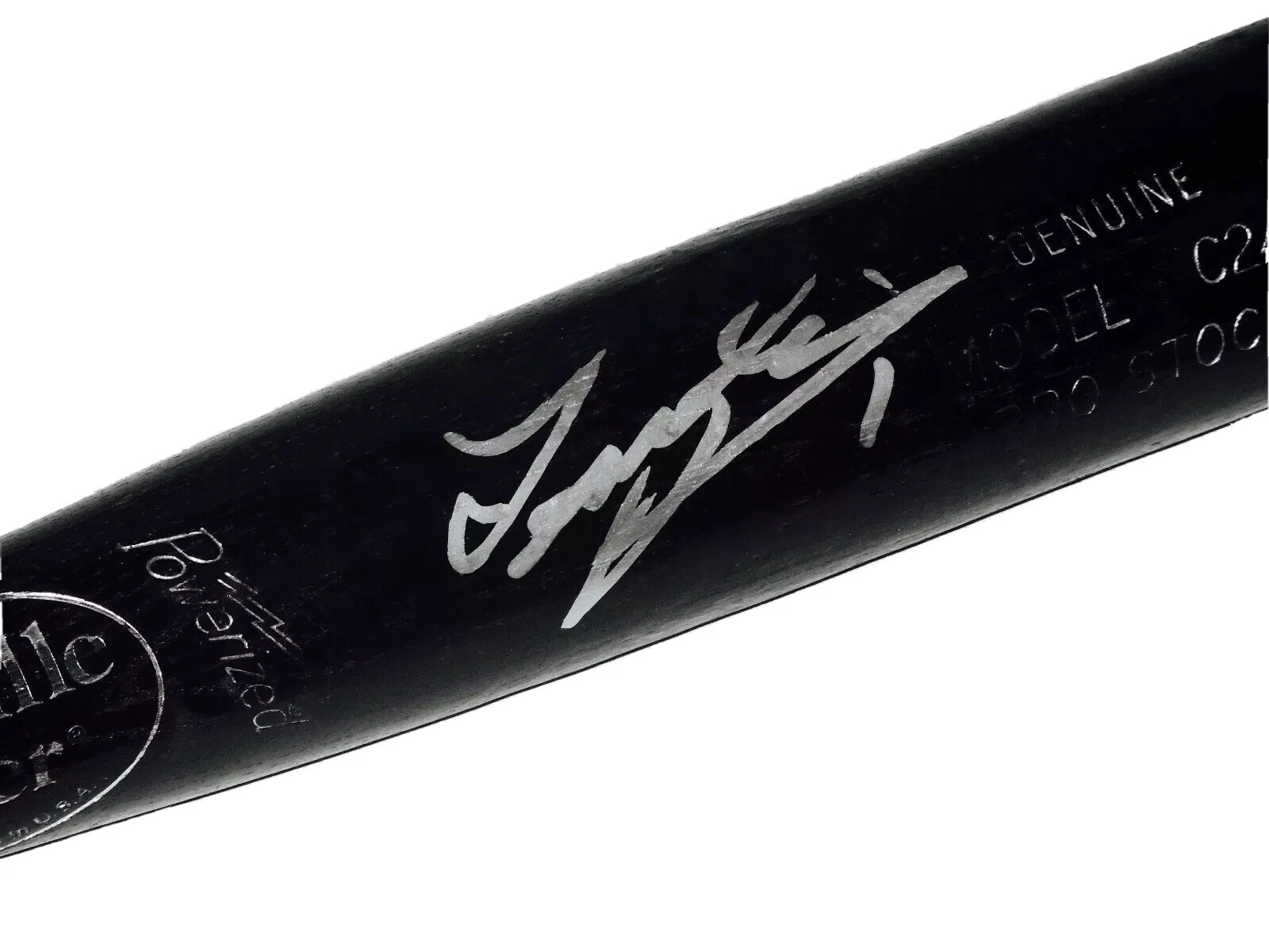 TSUYOSHI NISHIOKA AUTOGRAPHED BAT (MINNESOTA TWINS) - Spring Training Used Bat!