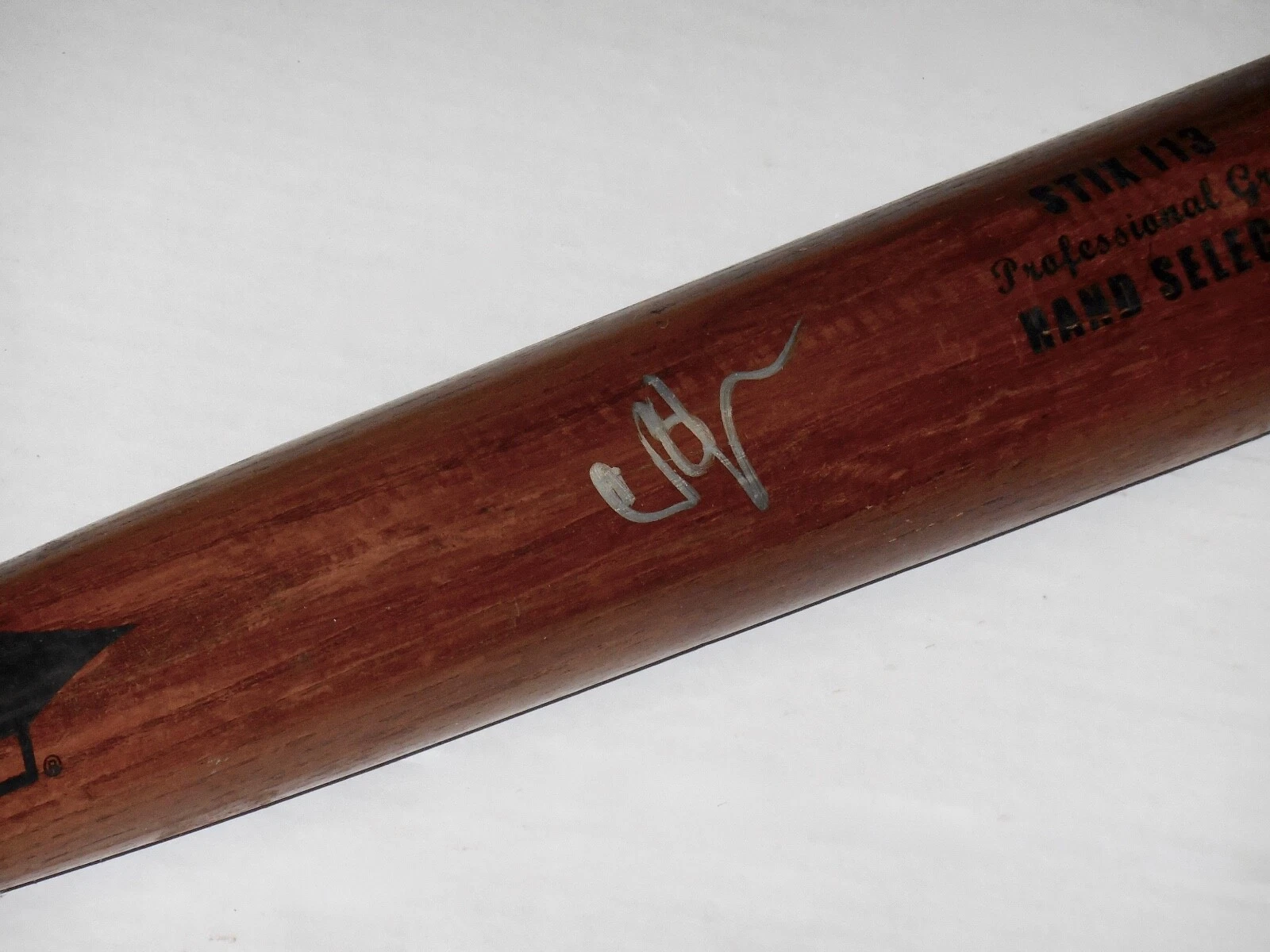 CHAD BRADFORD AUTOGRAPHED BAT (ATHLETICS: MONEYBALL) - Spring Training Used Bat!