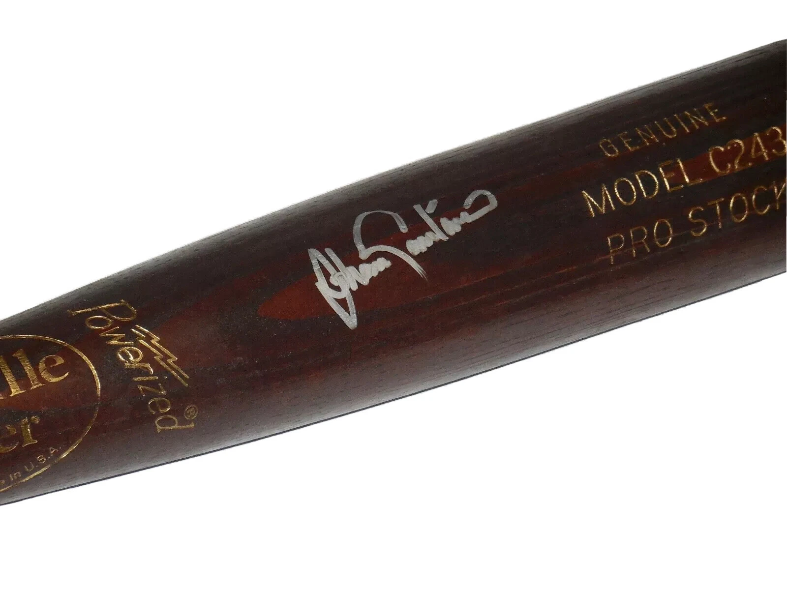 JOHAN SANTANA AUTOGRAPHED BAT (MINNESOTA TWINS) - Spring Training Used Bat!