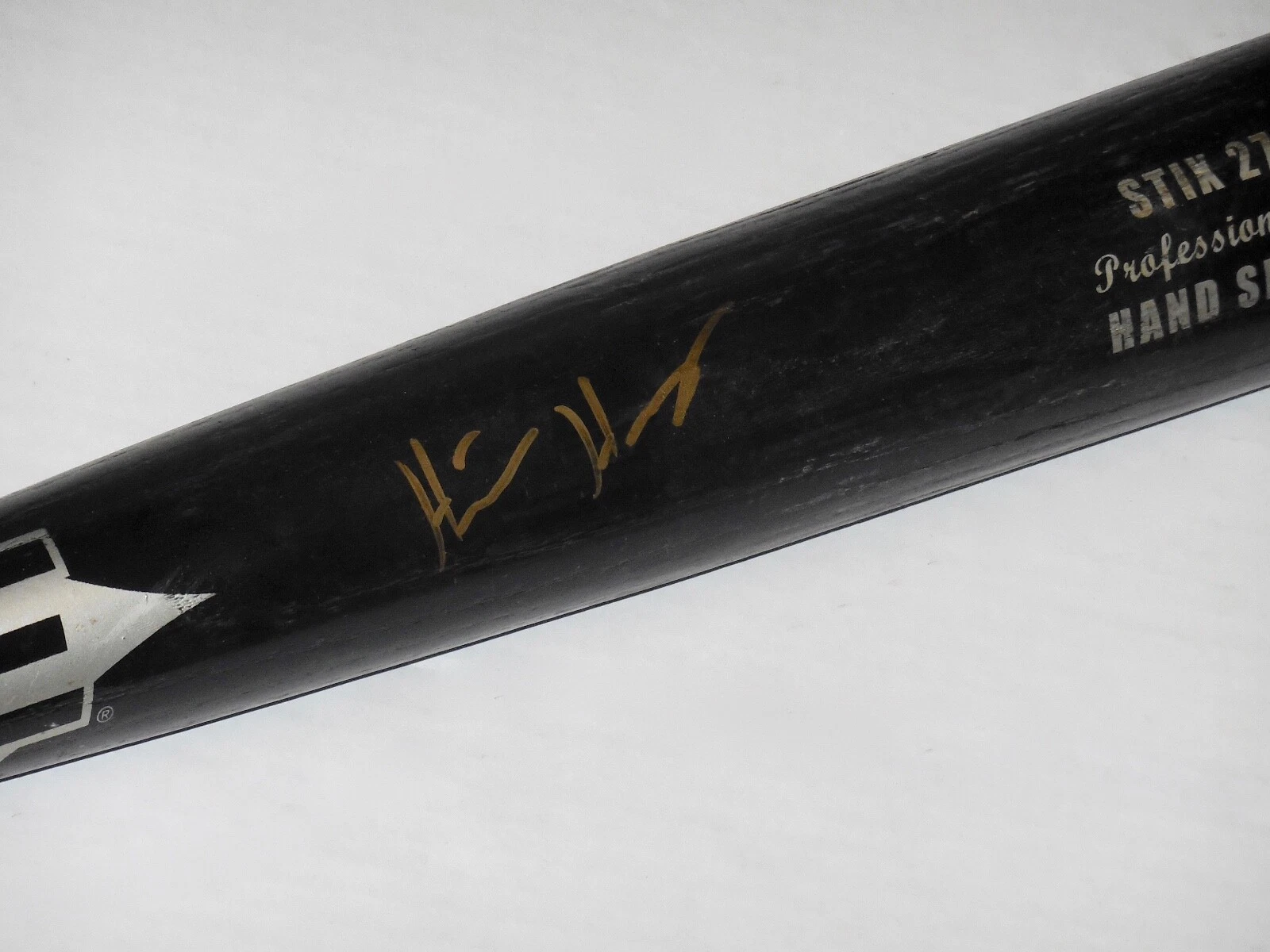 HUNTER HARVEY AUTOGRAPHED BAT (BALTIMORE ORIOLES) - Spring Training Used Bat!