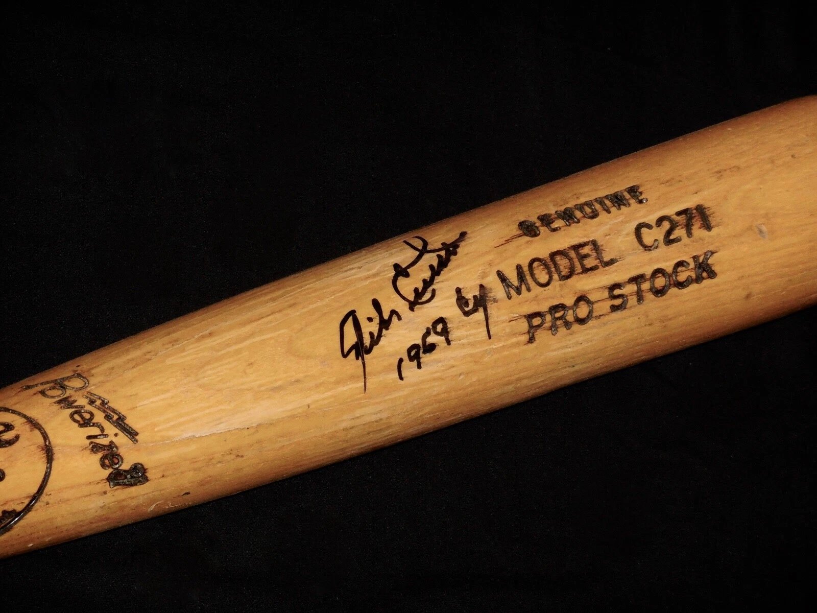 MIKE CUELLAR AUTOGRAPHED BAT (BALTIMORE ORIOLES) - Spring Training Used Bat!