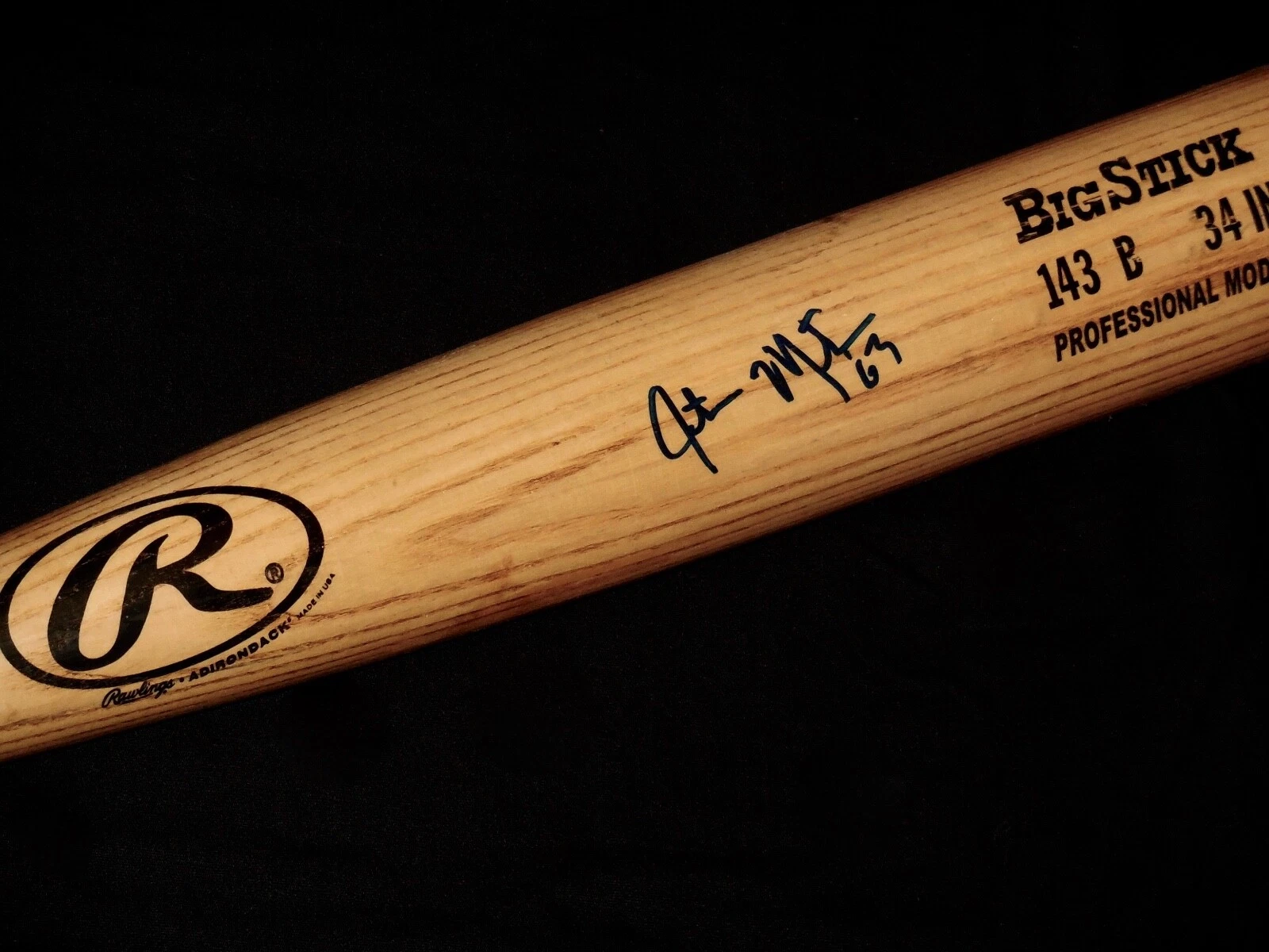 JUSTIN MASTERSON AUTOGRAPHED BAT (CLEVELAND INDIANS) - Spring Training Used Bat!