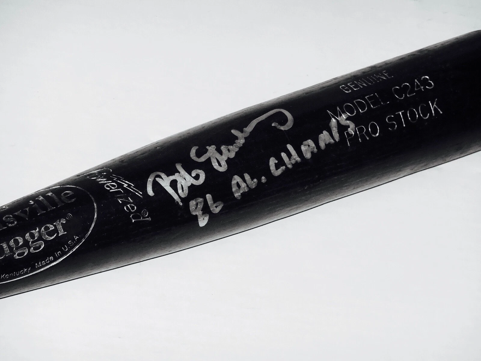 BOB STANLEY AUTOGRAPHED BAT (BOSTON RED SOX) - Spring Training Used Bat!