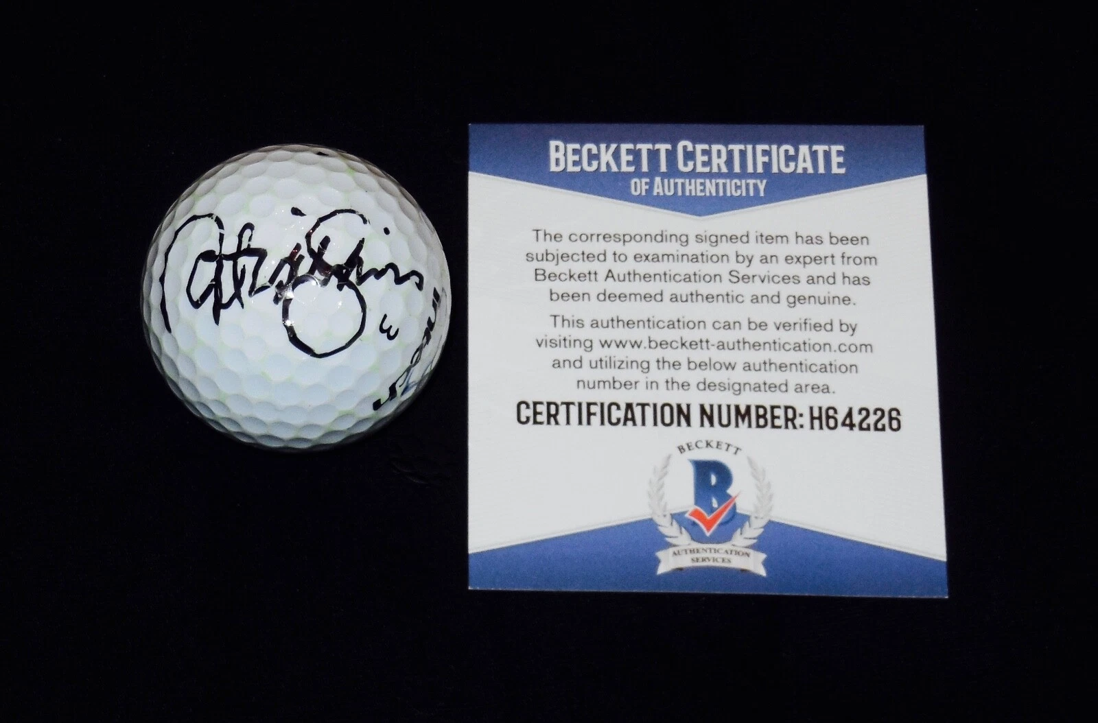 NATALIE GULBIS AUTOGRAPHED GOLF BALL (LPGA SUPERSTAR) - BAS COA!