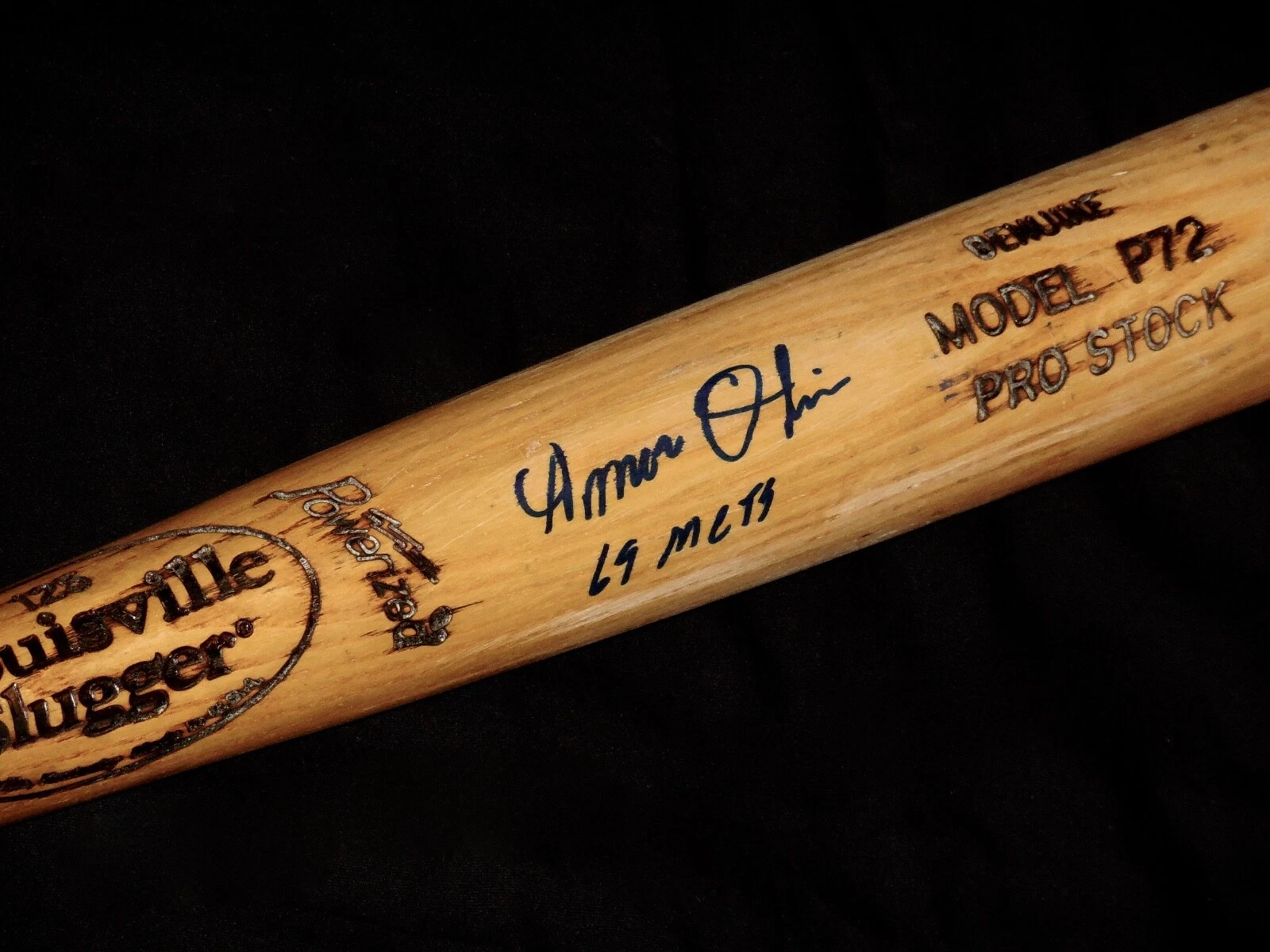 AMOS OTIS AUTOGRAPHED BAT (NEW YORK METS) - Spring Training Used Bat!