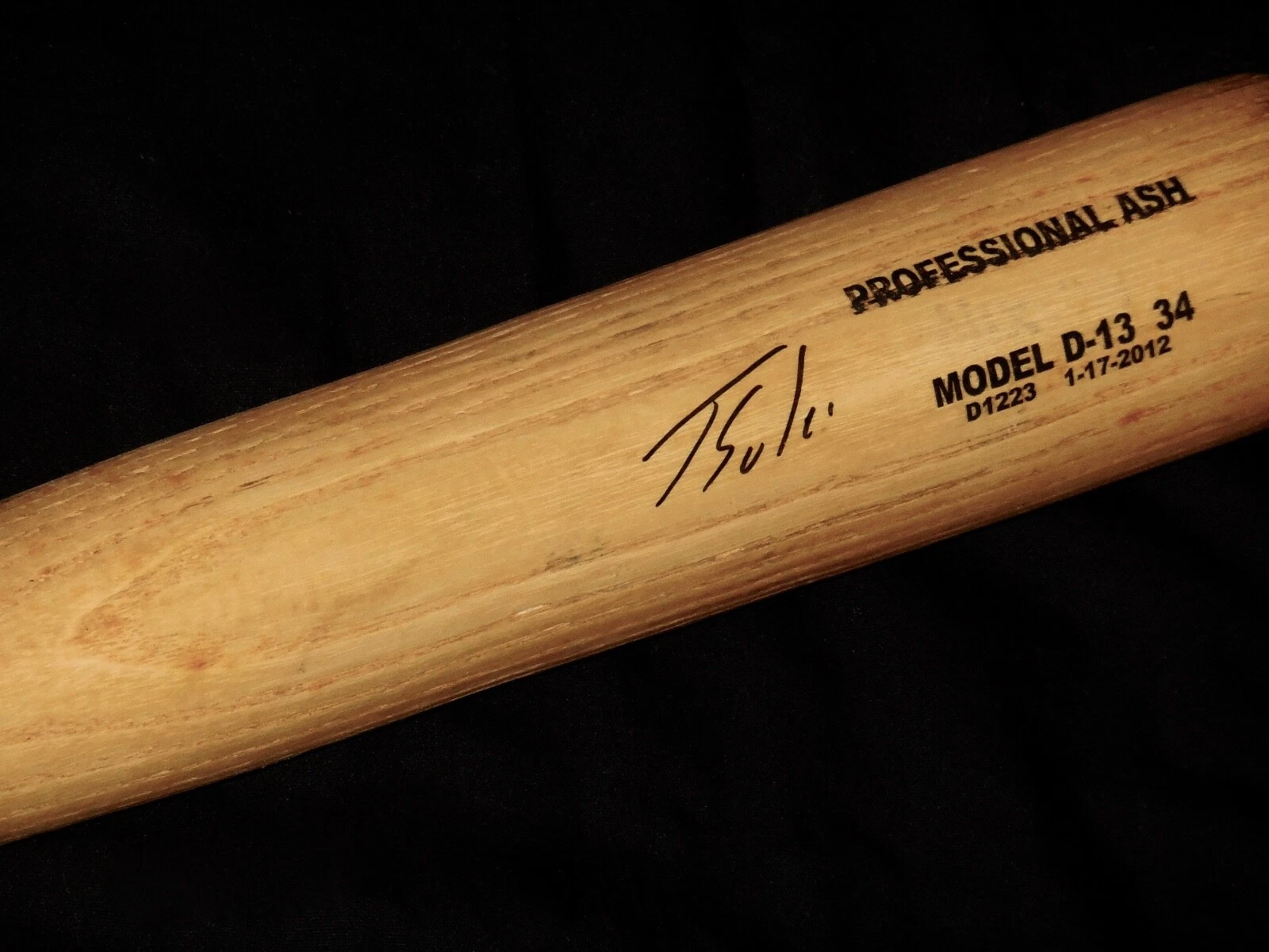JORGE SOLER AUTOGRAPHED BAT (KANSAS CITY ROYALS) - Spring Training Used Bat!