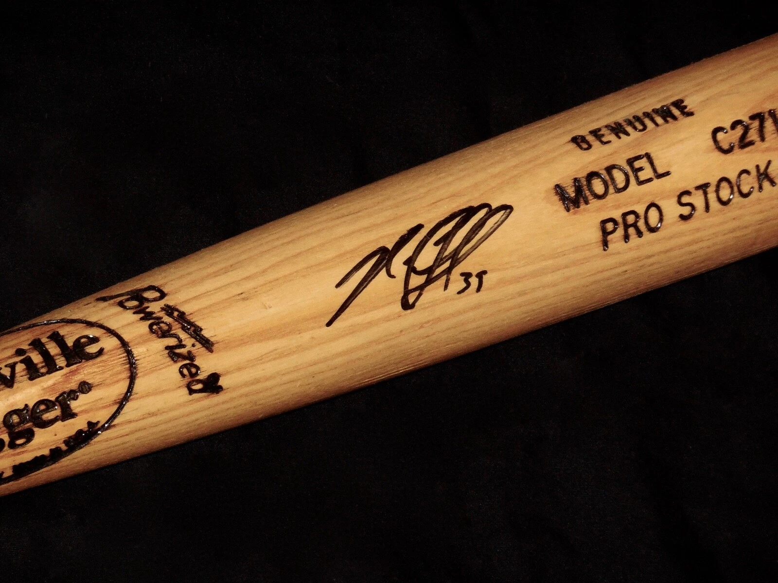NICK CIUFFO AUTOGRAPHED BAT (TAMPA BAY RAYS) - Spring Training Used Bat!