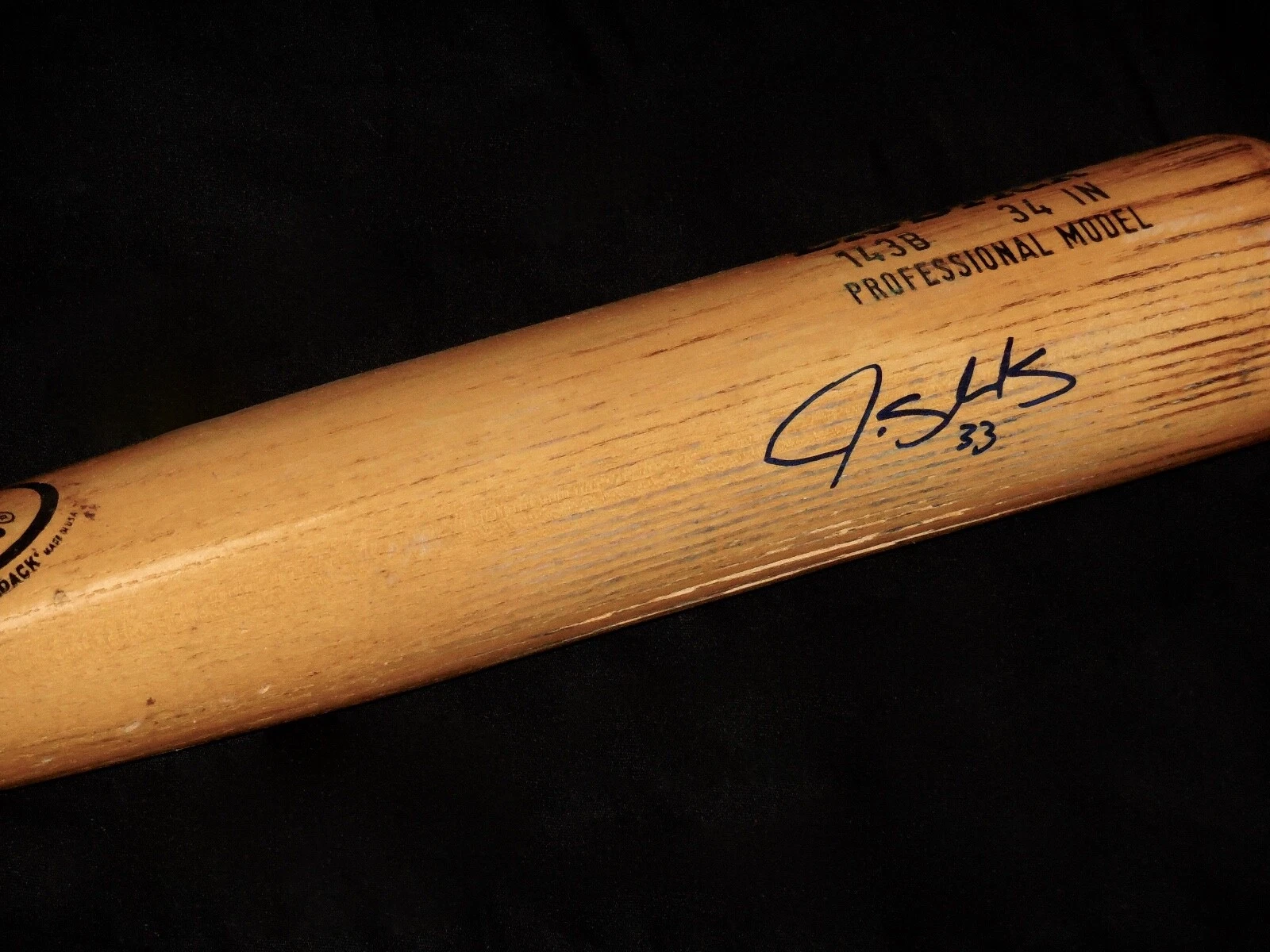 JAMES SHIELDS AUTOGRAPHED BAT (TAMPA BAY RAYS) - Spring Training Used Bat!