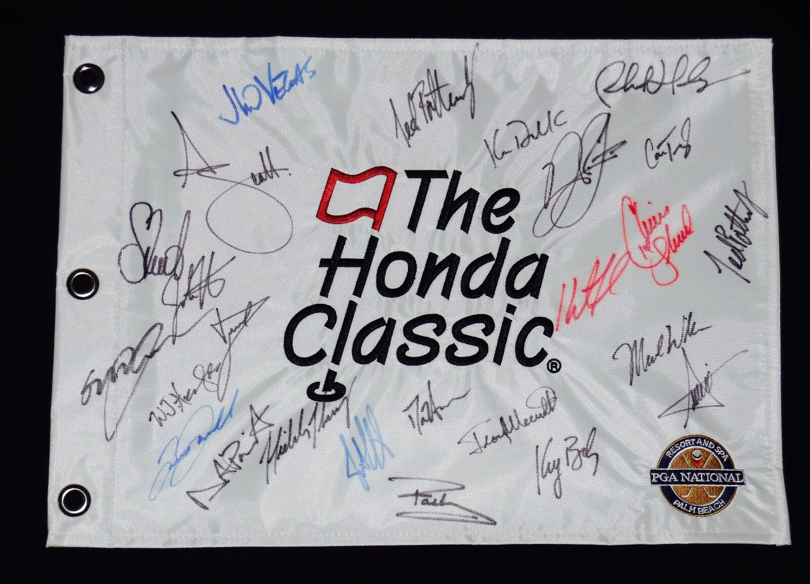 THE HONDA CLASSIC AUTOGRAPHED GOLF FLAG (25 AUTOS) - Adam Scott, Keegan Bradley,