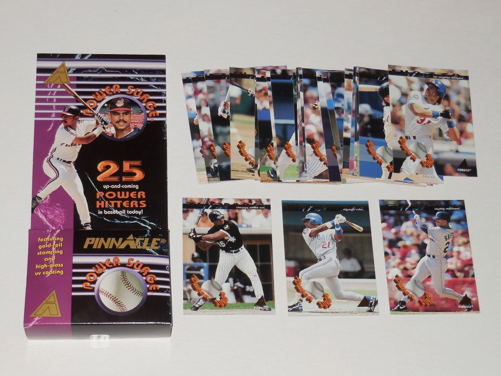 1994 PINNACLE 25 CARD BASEBALL SET - GRIFFEY, THOMAS, SOSA, PIAZZA, & MORE!
