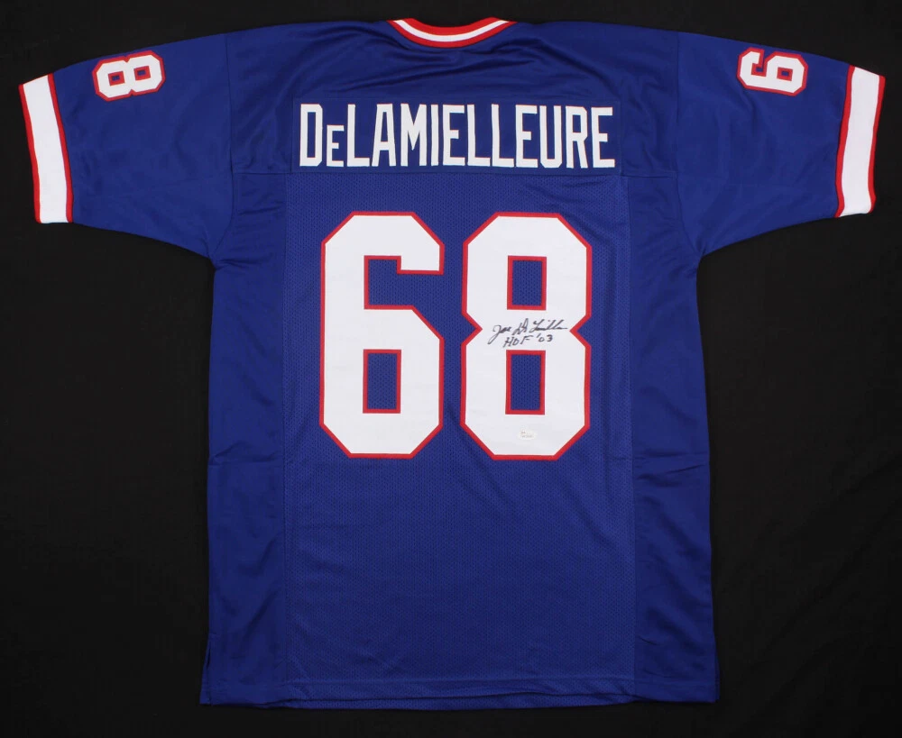 JOE DELAMIELLEURE AUTOGRAPHED CUSTOM JERSEY (BUFFALO BILLS) - JSA COA!