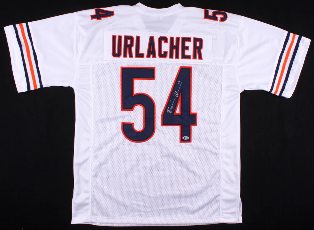 BRIAN URLACHER AUTOGRAPHED CUSTOM JERSEY (CHICAGO BEARS) - BECKETT COA!
