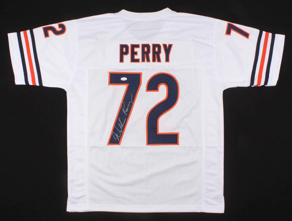WILLIAM PERRY AUTOGRAPHED CUSTOM JERSEY (CHICAGO BEARS) - JSA COA!
