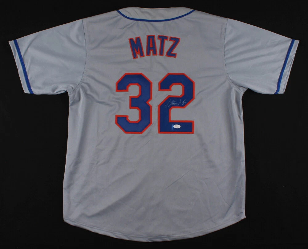 STEVEN MATZ AUTOGRAPHED CUSTOM JERSEY (NEW YORK METS) - JSA COA!