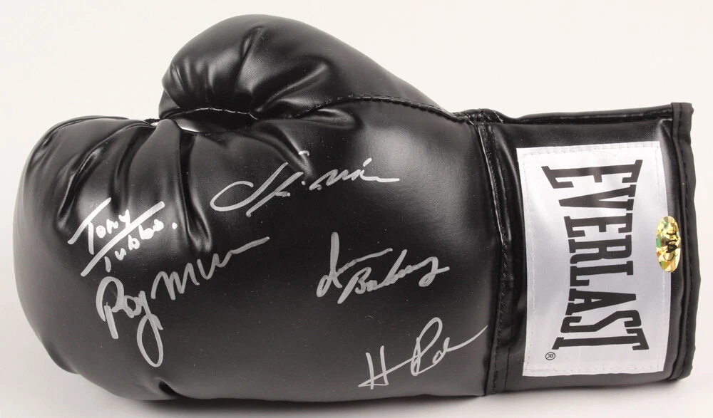 BOXING CHAMPIONS AUTOGRAPHED GLOVE - Mercer, Tubbs, Rahman, McCall, & Barkley!