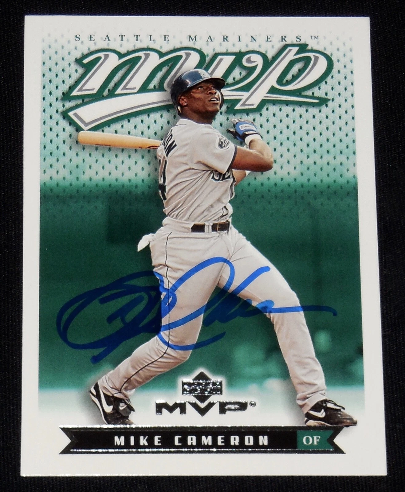 MIKE CAMERON 2003 UPPER DECK AUTOGRAPHED MVP BASEBALL CARD (SEATTLE MARINERS)