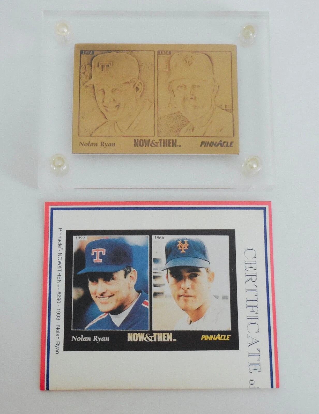 1993 PINNACLE NOLAN RYAN BRONZE BASEBALL CARD - HIGHLAND MINT - #2879/5000!