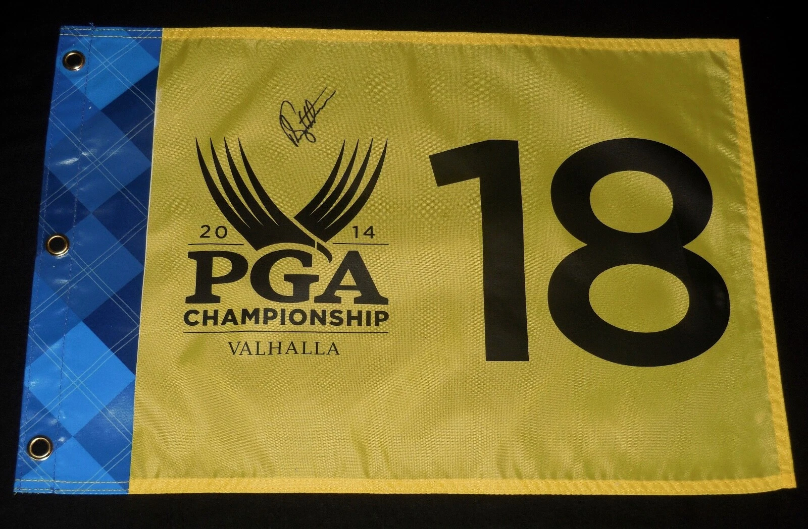 RORY SABBATINI AUTOGRAPHED 2014 PGA CHAMPIONSHIP GOLF FLAG - W/ COA!