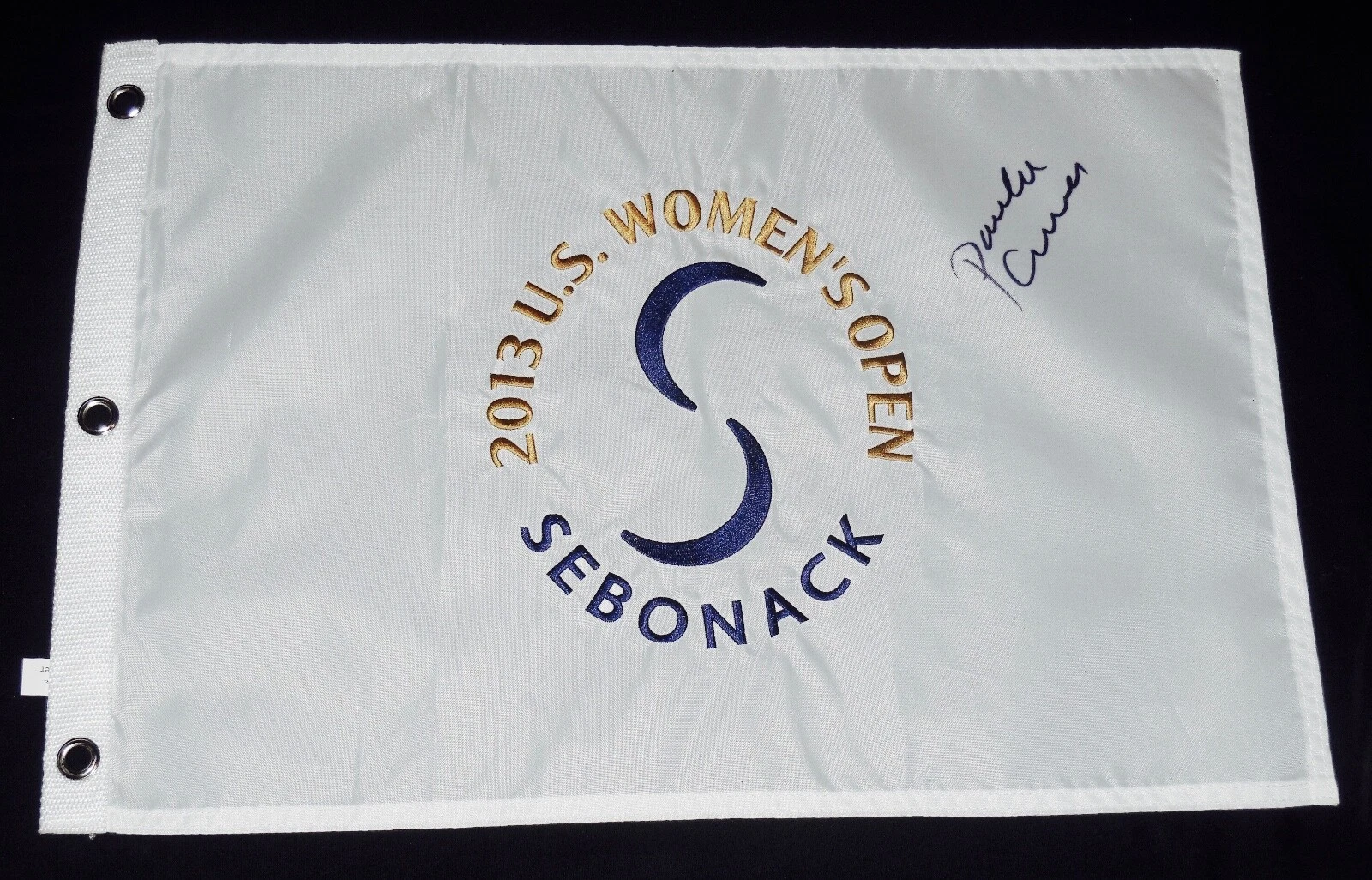 PAULA CREAMER AUTOGRAPHED 2013 U.S. WOMAN'S OPEN GOLF FLAG (LPGA) - W/ COA!