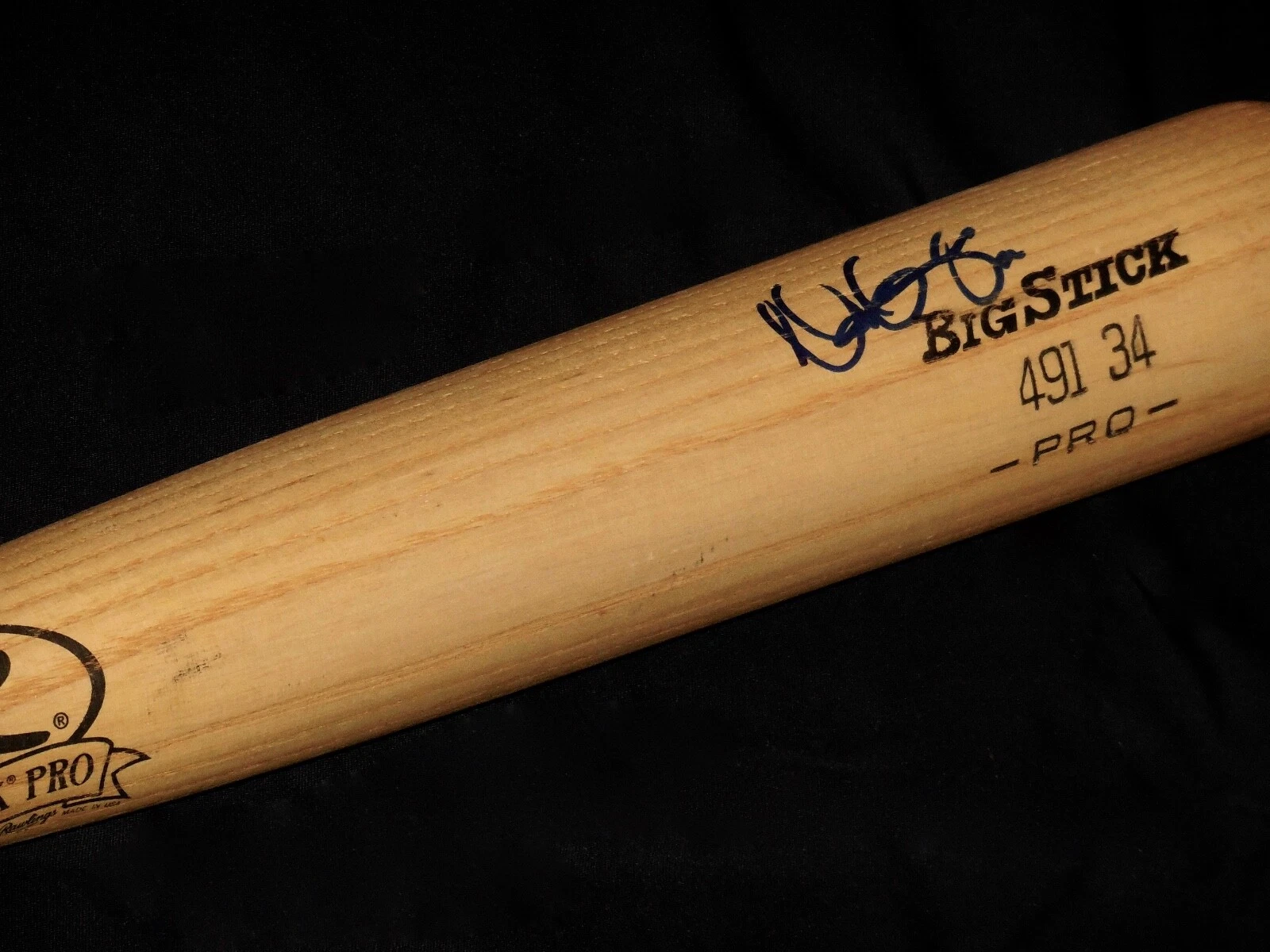 MATT GARZA AUTOGRAPHED BAT (TAMPA BAY RAYS) - Spring Training Used Bat!
